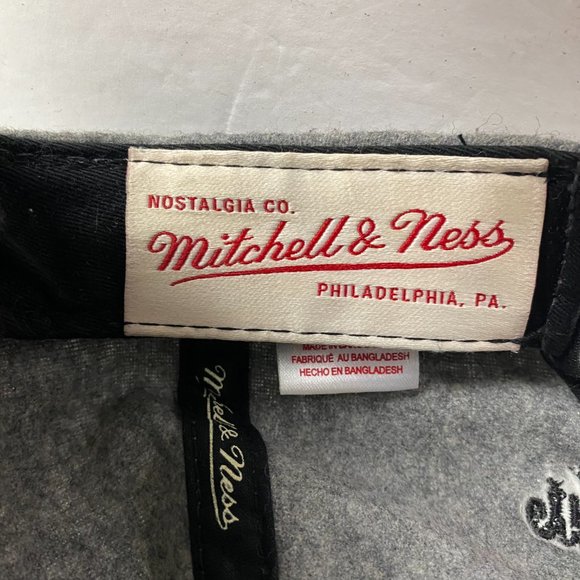 Toronto Raptors Mitchell & Ness Wool Blend Snapback Hat Cap Mens Gray Red NBA - Picture 6 of 7